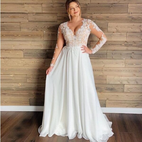 Robe de mariée Champetre grande taille – Bohelle