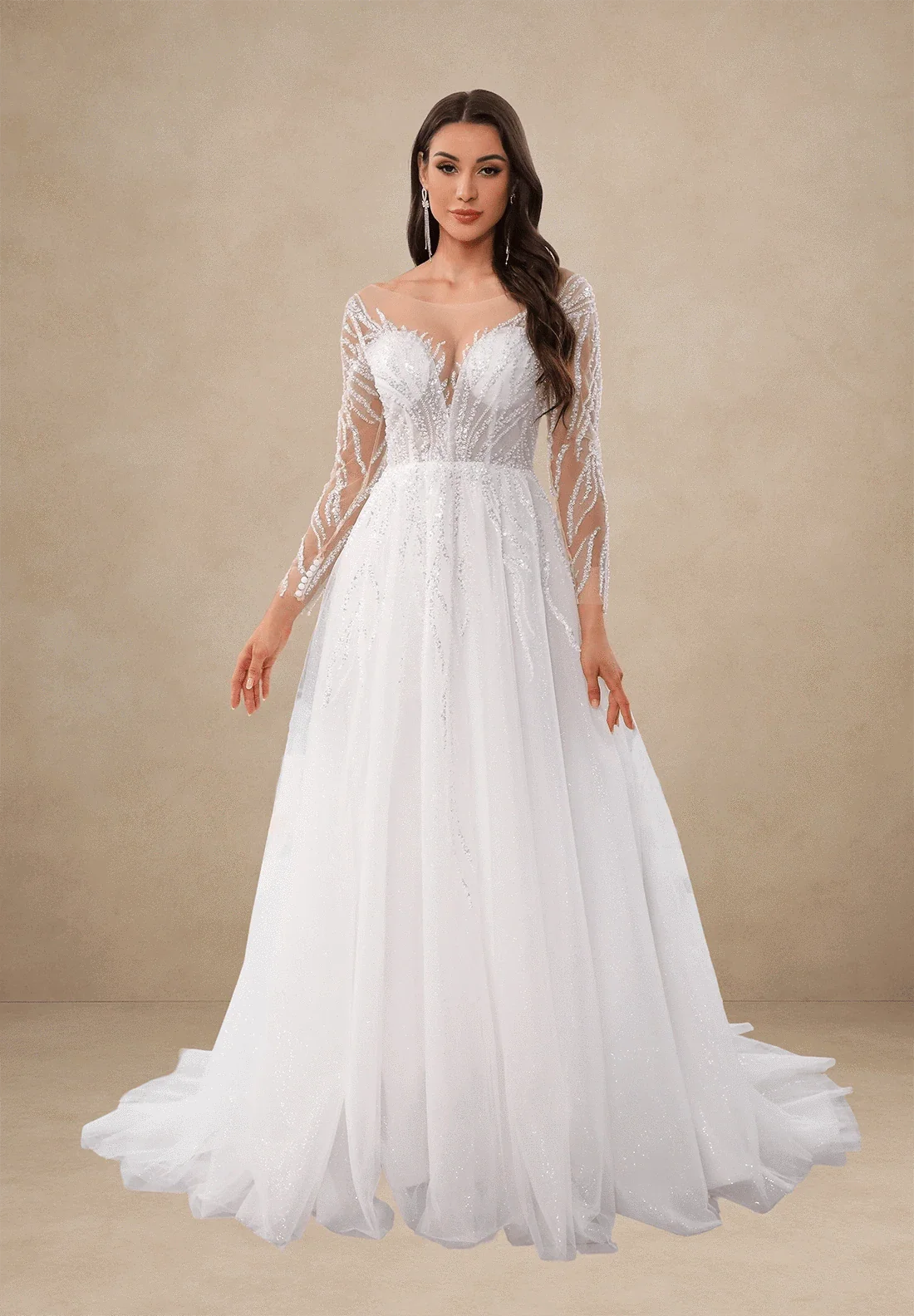 Robe de mariée plage strass – Bohelle