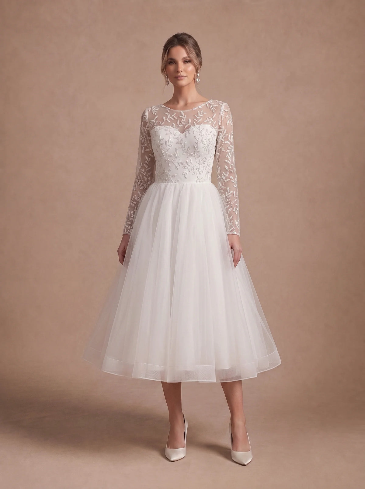 Robe de mariée courte bohème