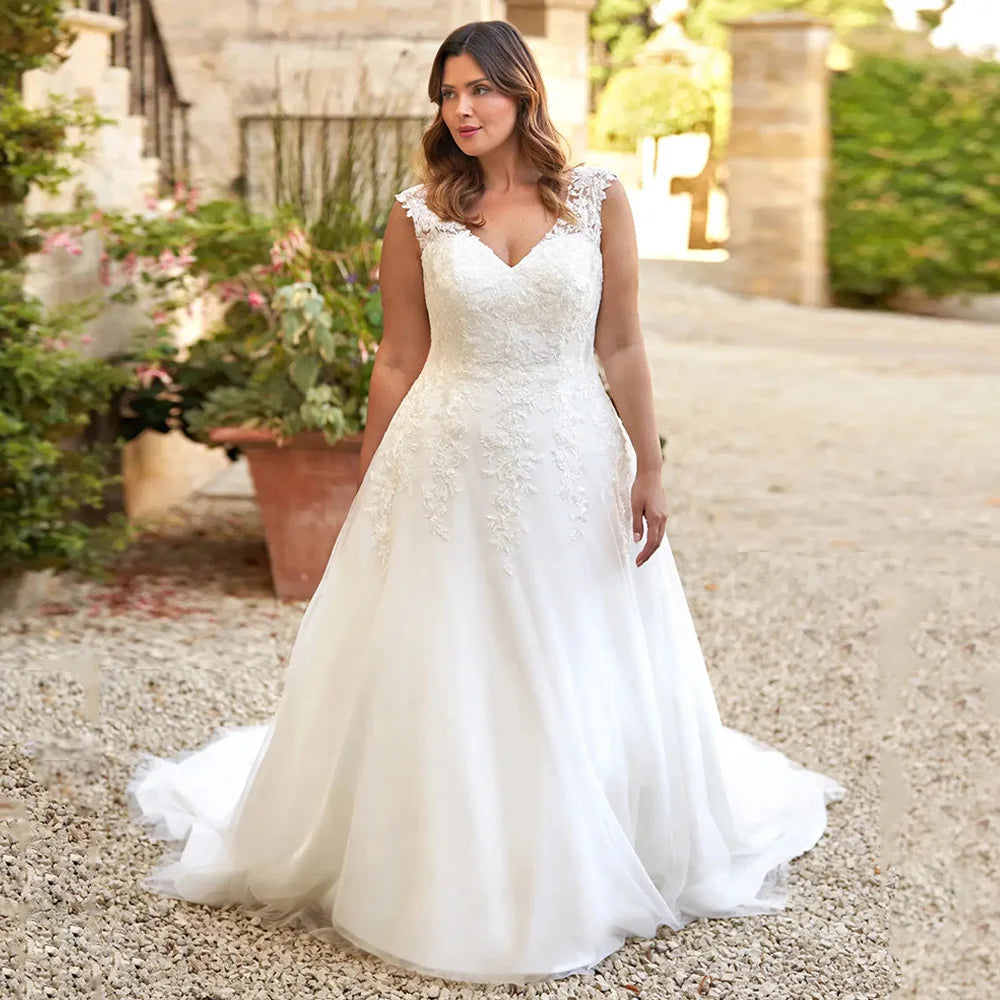 Robe de mariée grande taille bohème sale