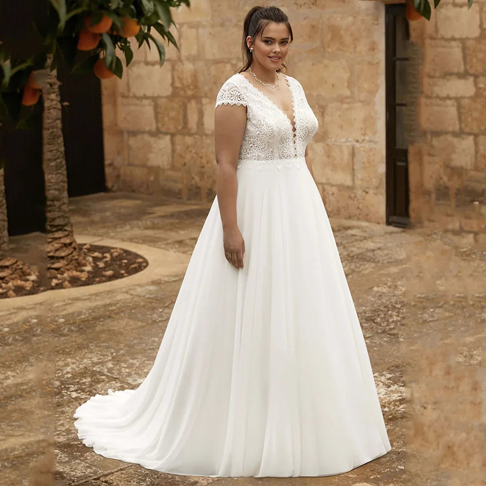 Robes fashion mariée grande taille