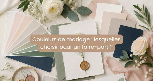 Couleurs de mariage : lesquelles choisir pour un faire-part élégant et cohérent ?