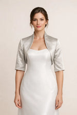 Boléro gris mariage