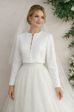 Boléro laine mariage