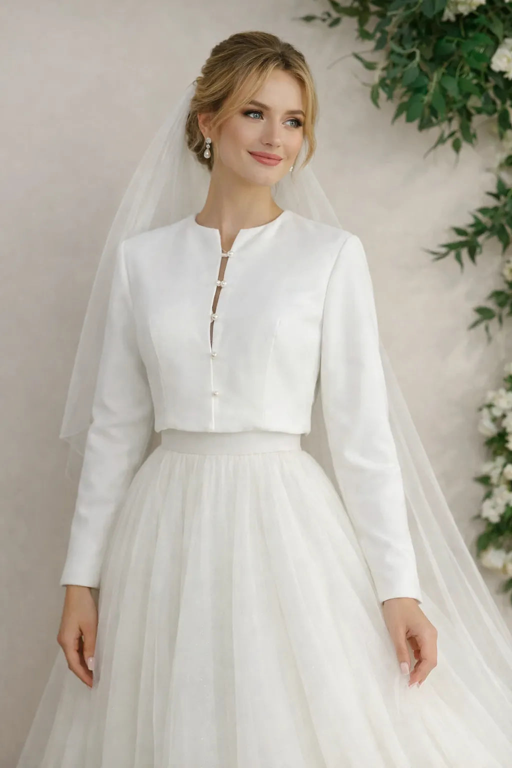 Boléro laine mariage