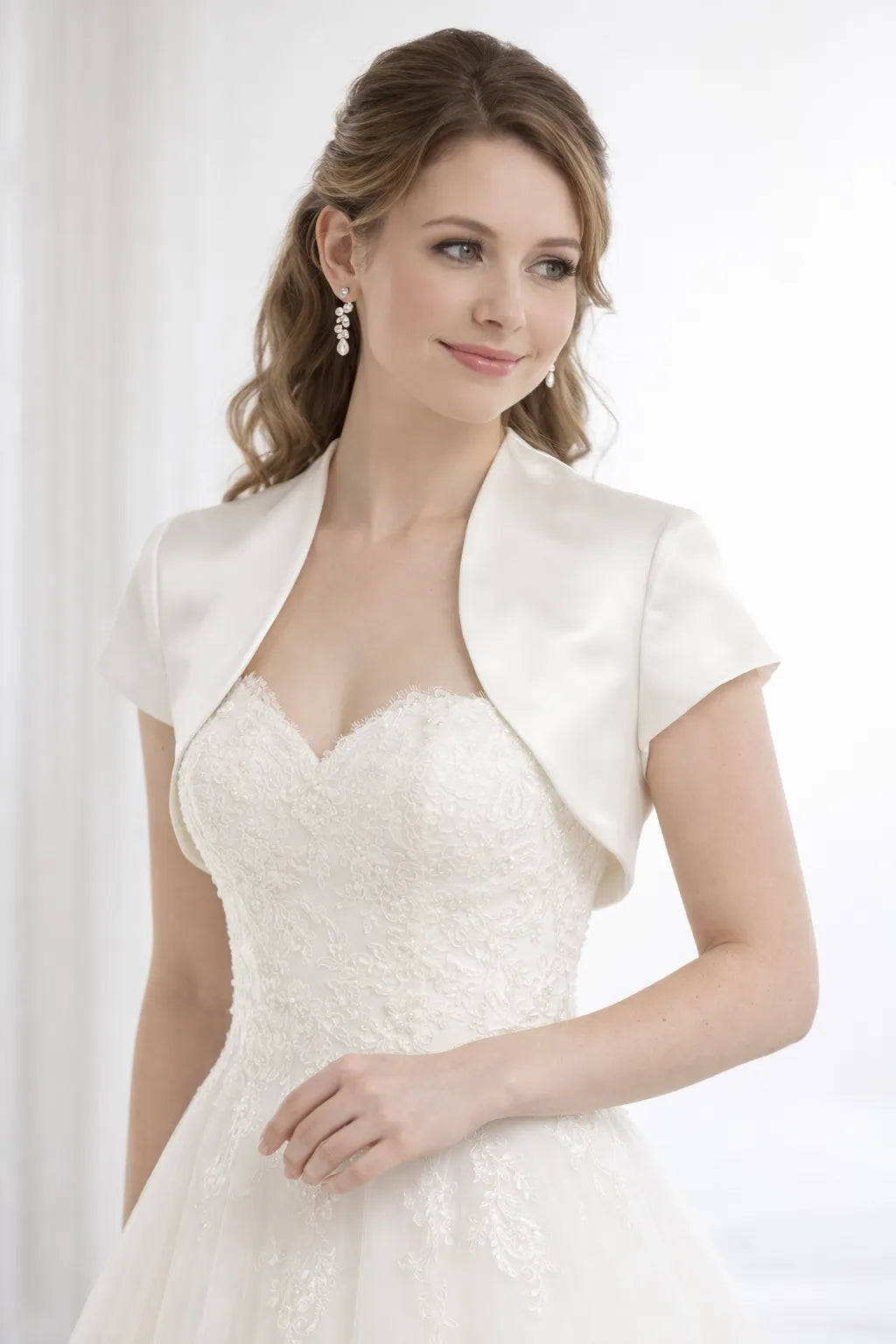 Boléro manche courte mariage