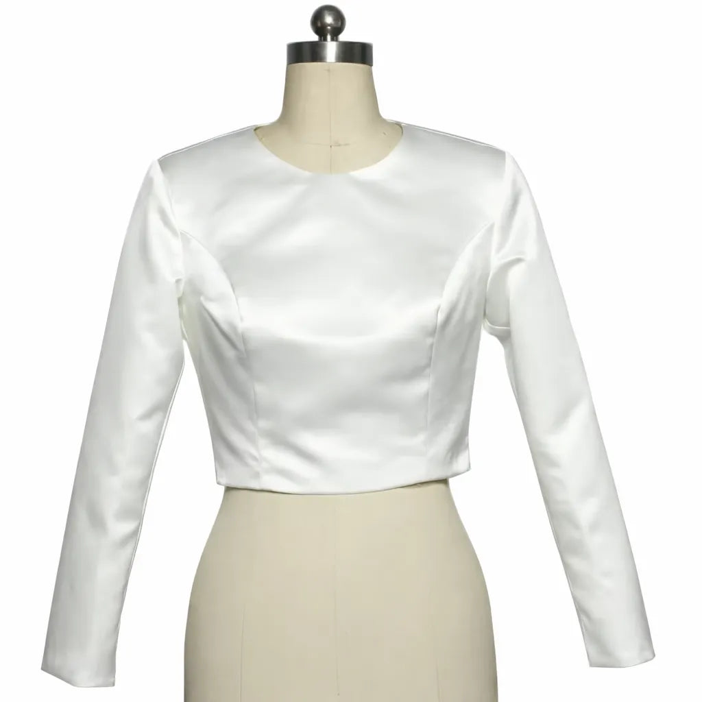 Boléro mariage satin