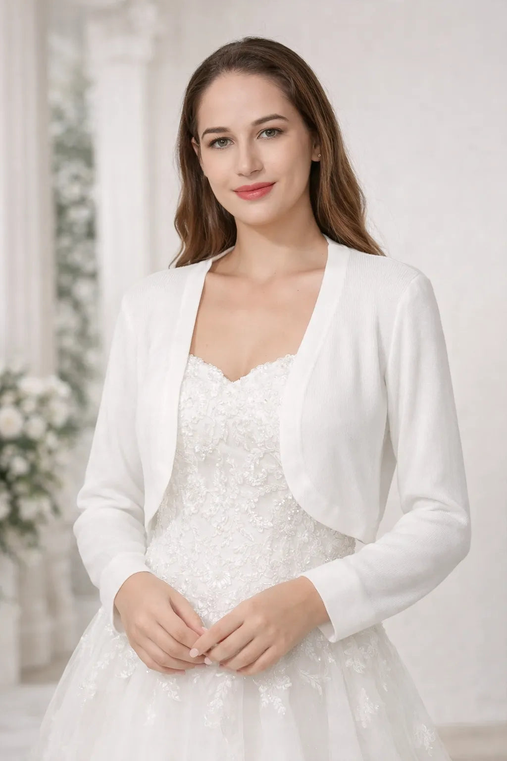 Boléro tricot mariage