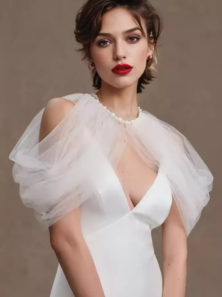 Boléro tulle mariage