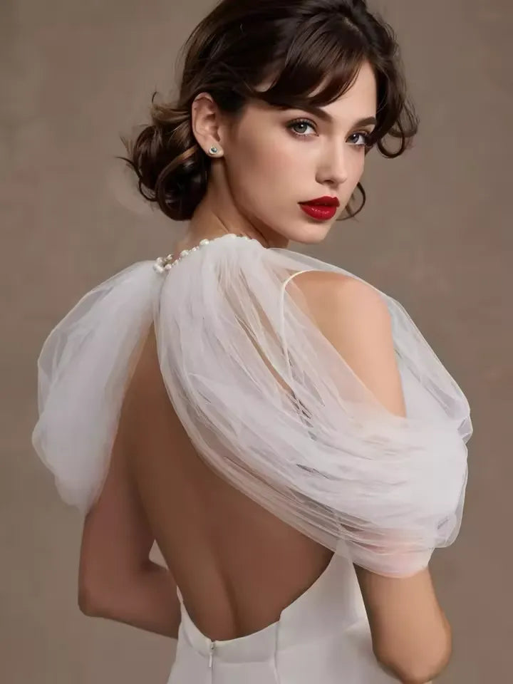 Boléro tulle mariage