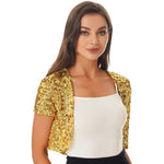 Bolero Doree Mariage vue de dos