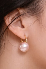 Boucle d'oreille mariée perle