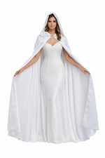 Cape de mariée avec capuche