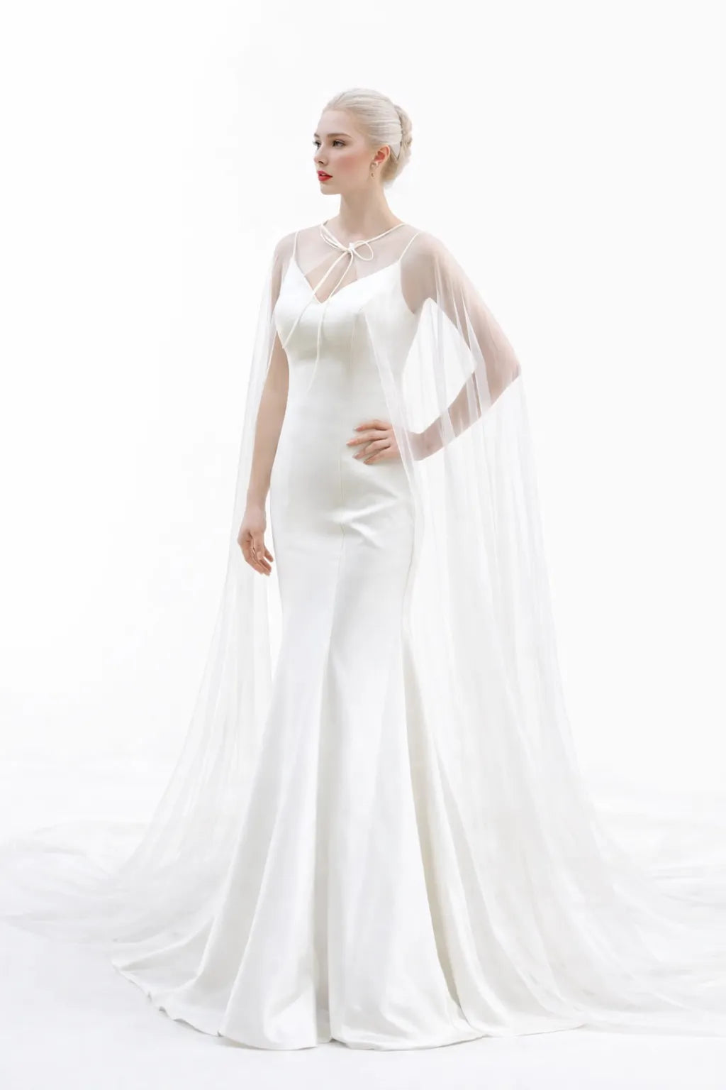 Cape de mariée légère