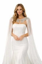 Cape de mariée longue