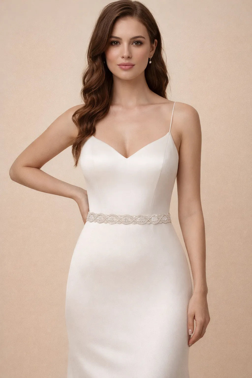 Ceinture de perles pour robe de mariée