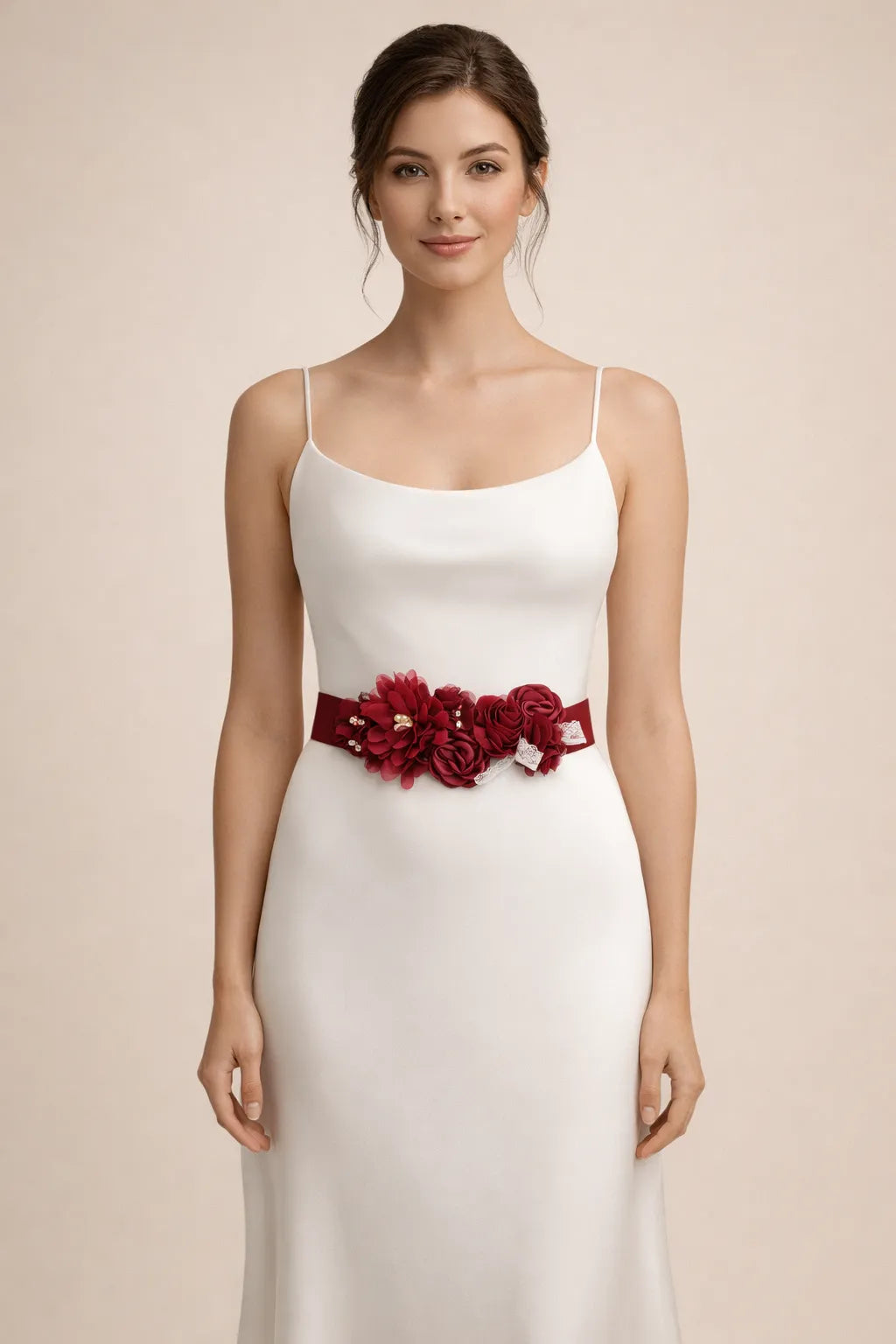 Ceinture fleurs robe de mariée