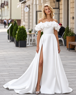 Robe de mariée à fleurs 3D