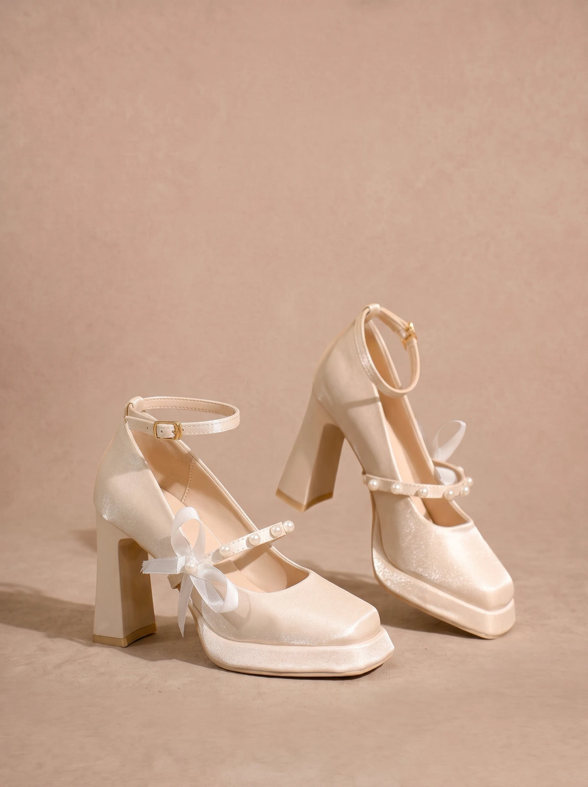 Chaussure de Mariée Talon Large – 9 cm