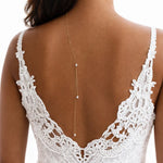 Collier dos mariée bohème