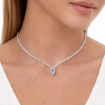 Collier mariée bustier scintillant – larme élégante