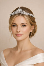 Diadème mariage argent