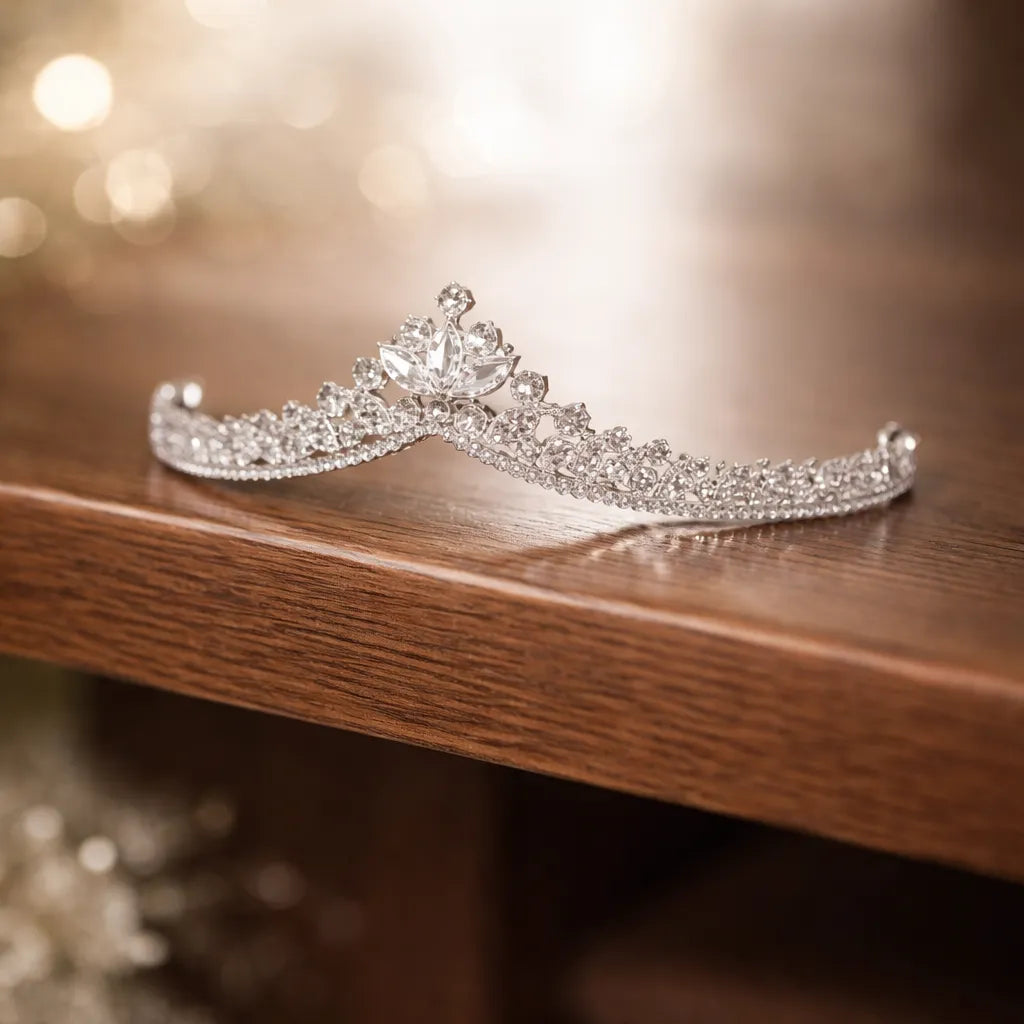 Diadème mariage argent