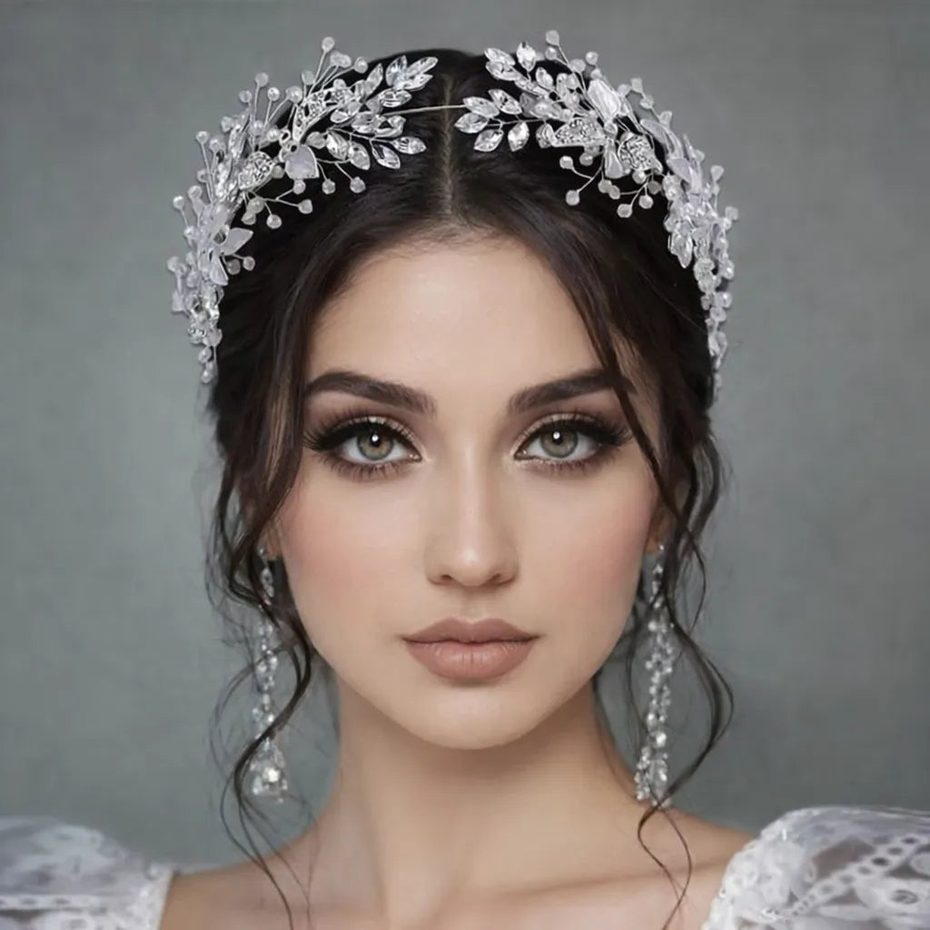 Diadème mariage cheveux courts