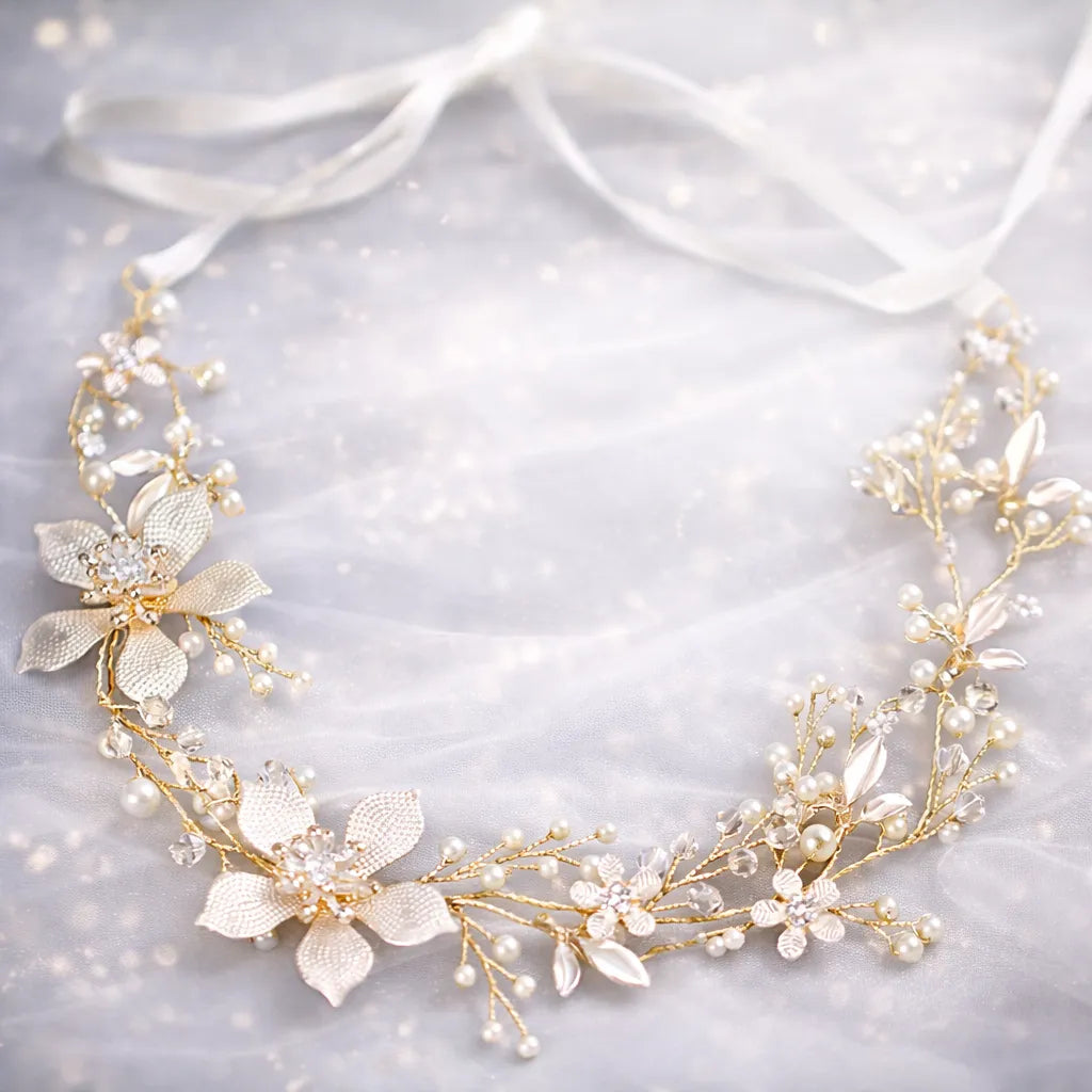 Diadème fleurs mariage