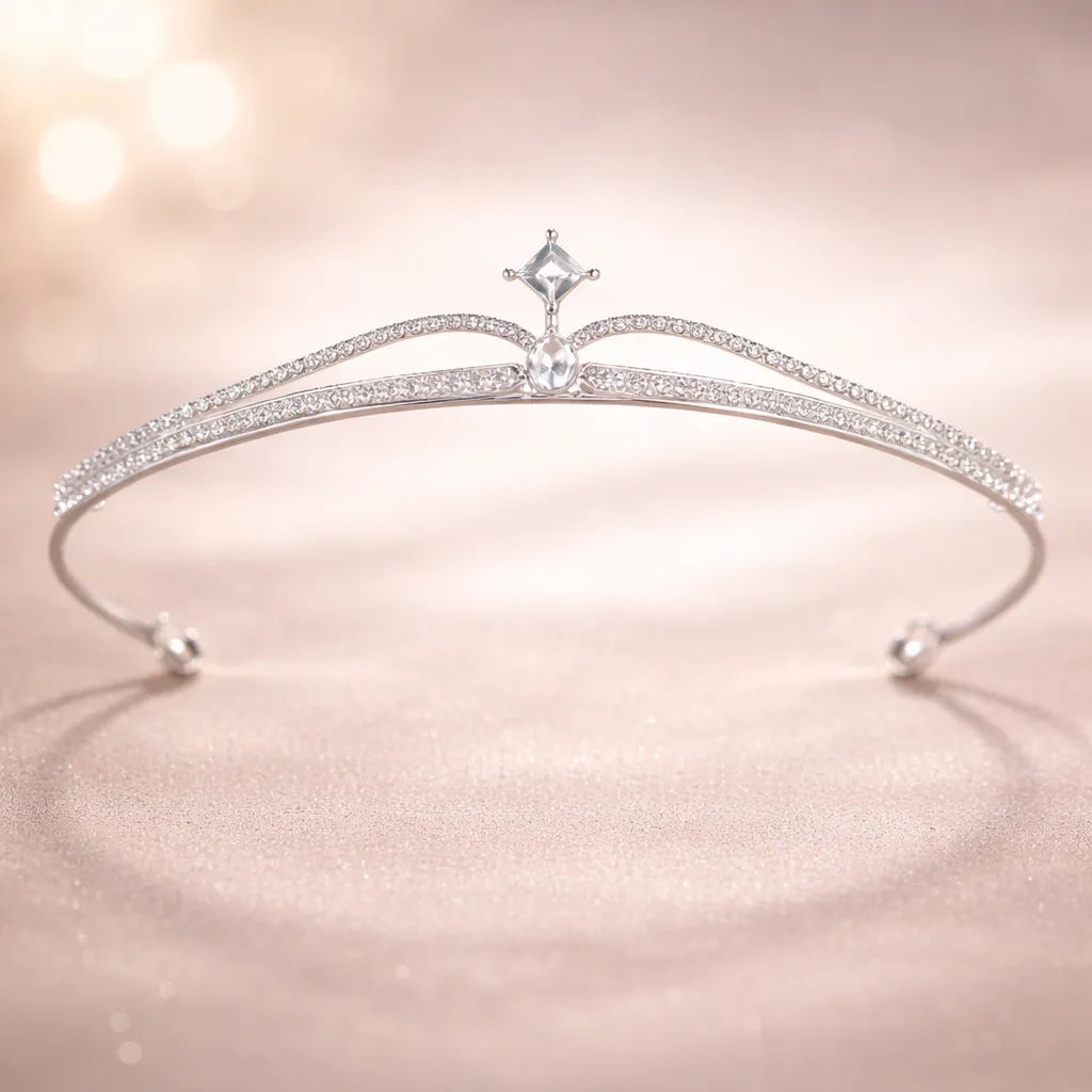 Diadème mariage cheveux long