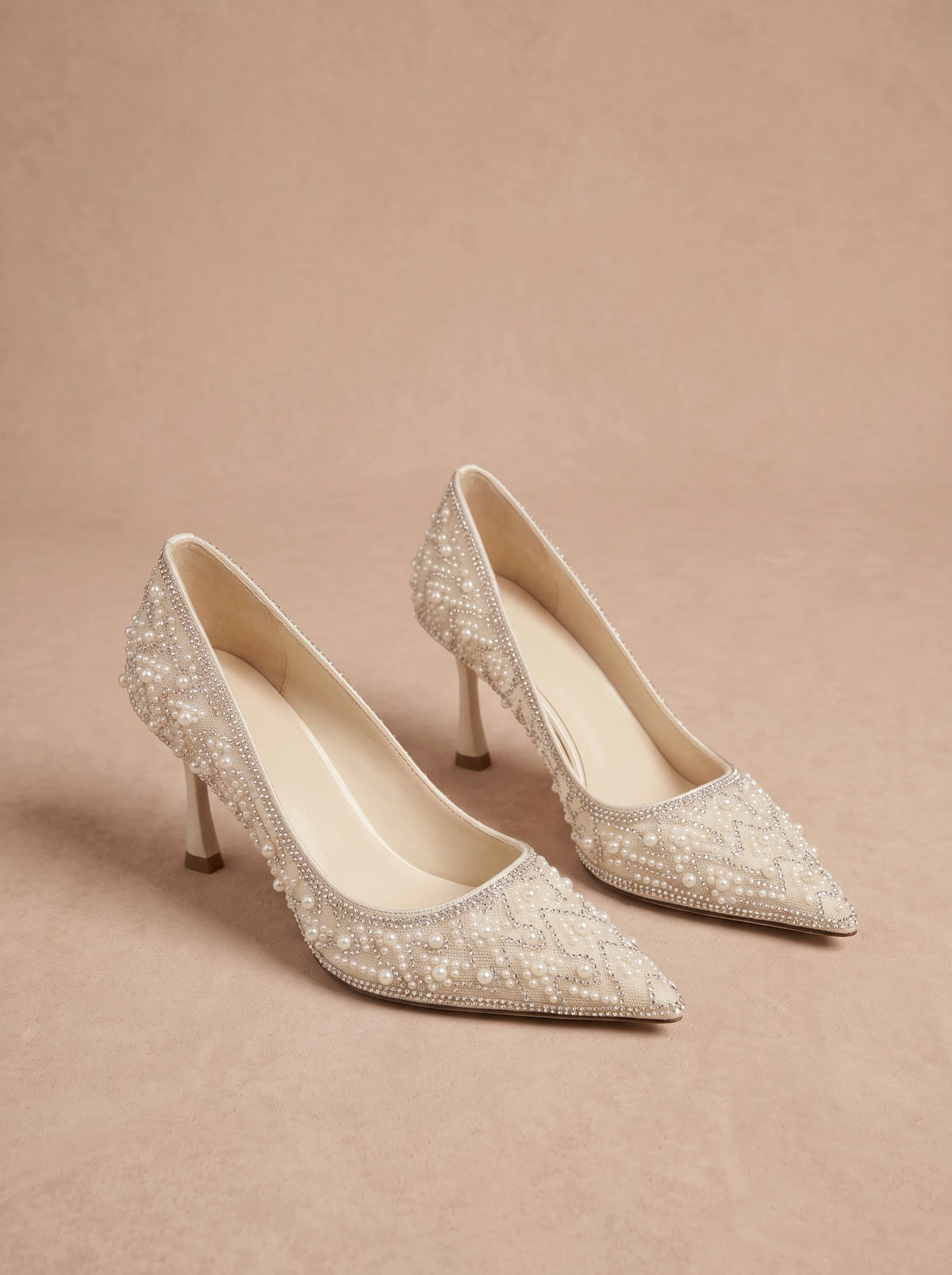 Escarpins de Mariée à Perles – 7 cm