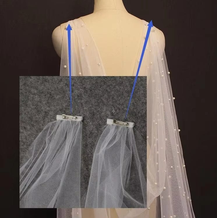 Dentelle et finitions de Cape de Mariee Dentelle