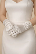 Gants de mariée ivoire