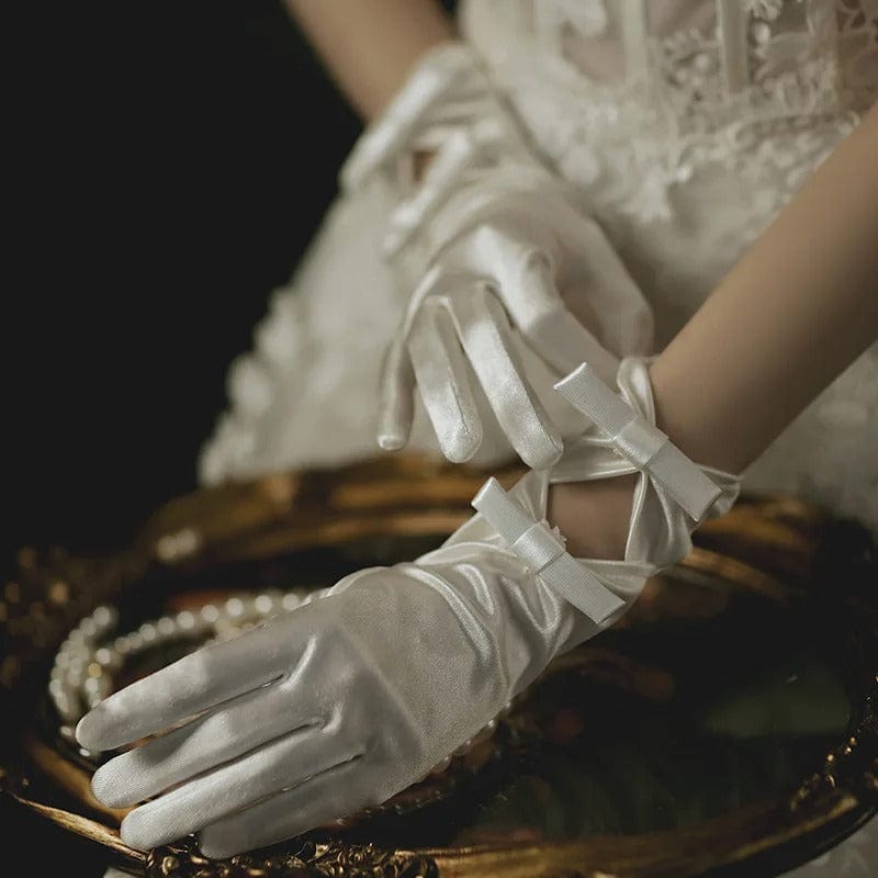 Gants de Mariee Ivoire vue de dos