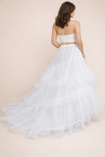 Jupon robe de mariée avec traine