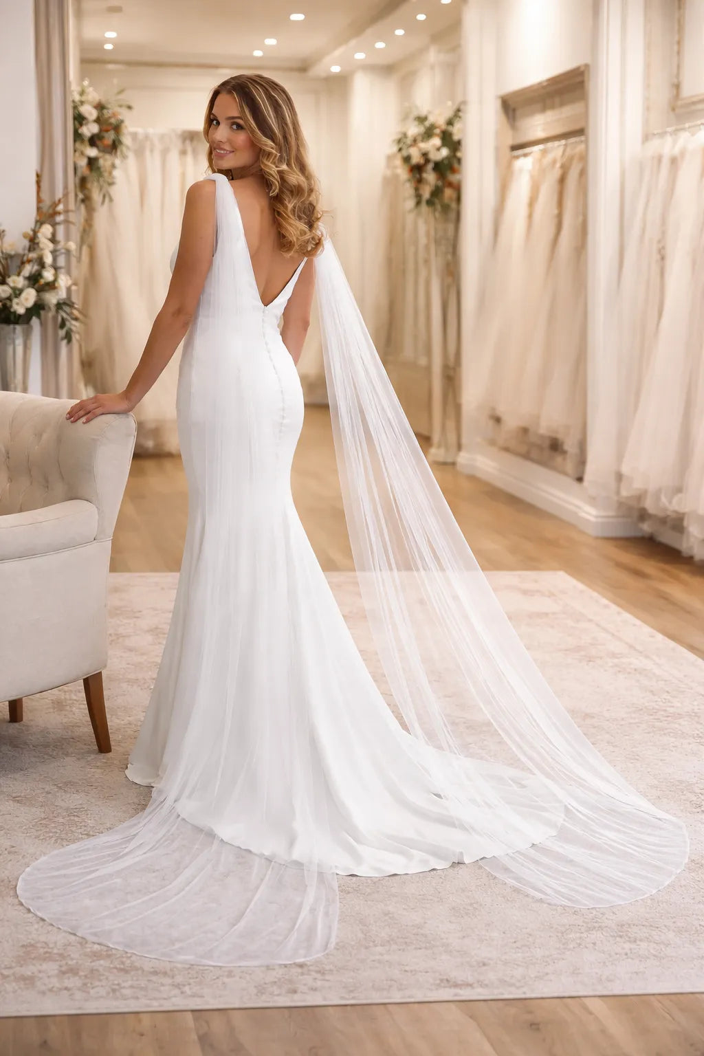 Cape de mariée chic