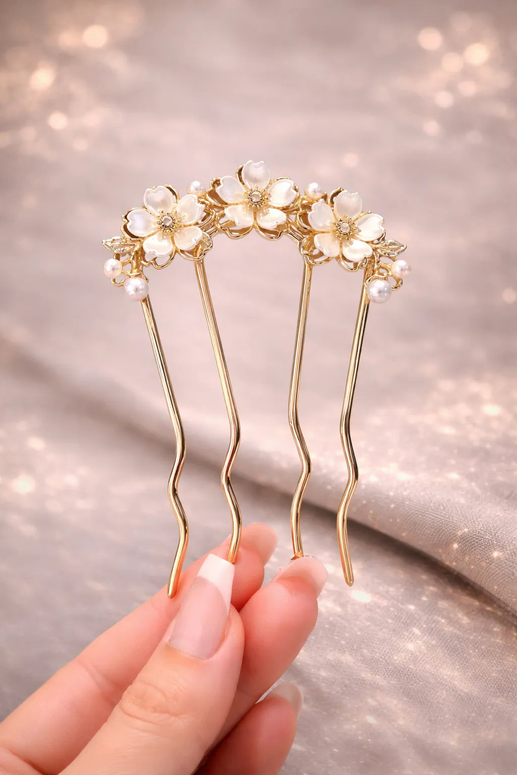 Peigne chignon mariée