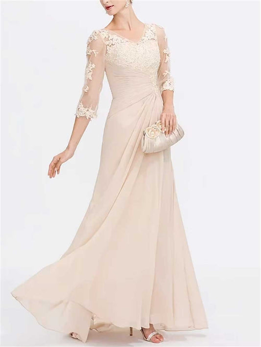 Robe beige mariage civil