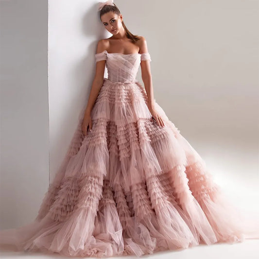 Robe de mariée Princesse Rose pâle