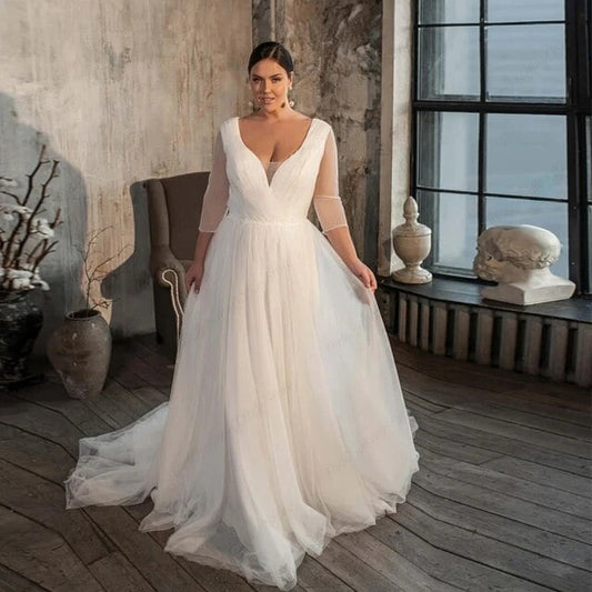 Robe de mariée originale pour femme ronde