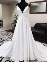 Robe de mariée satin simple