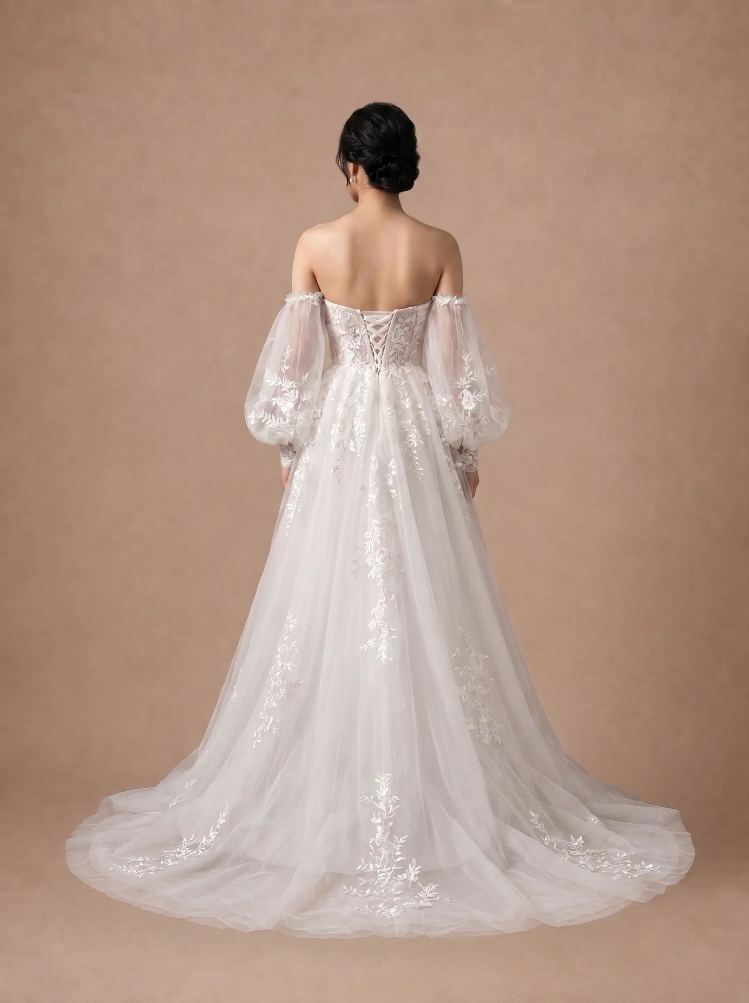 Robe de mariée Bustier Ivoire Champêtre Chic