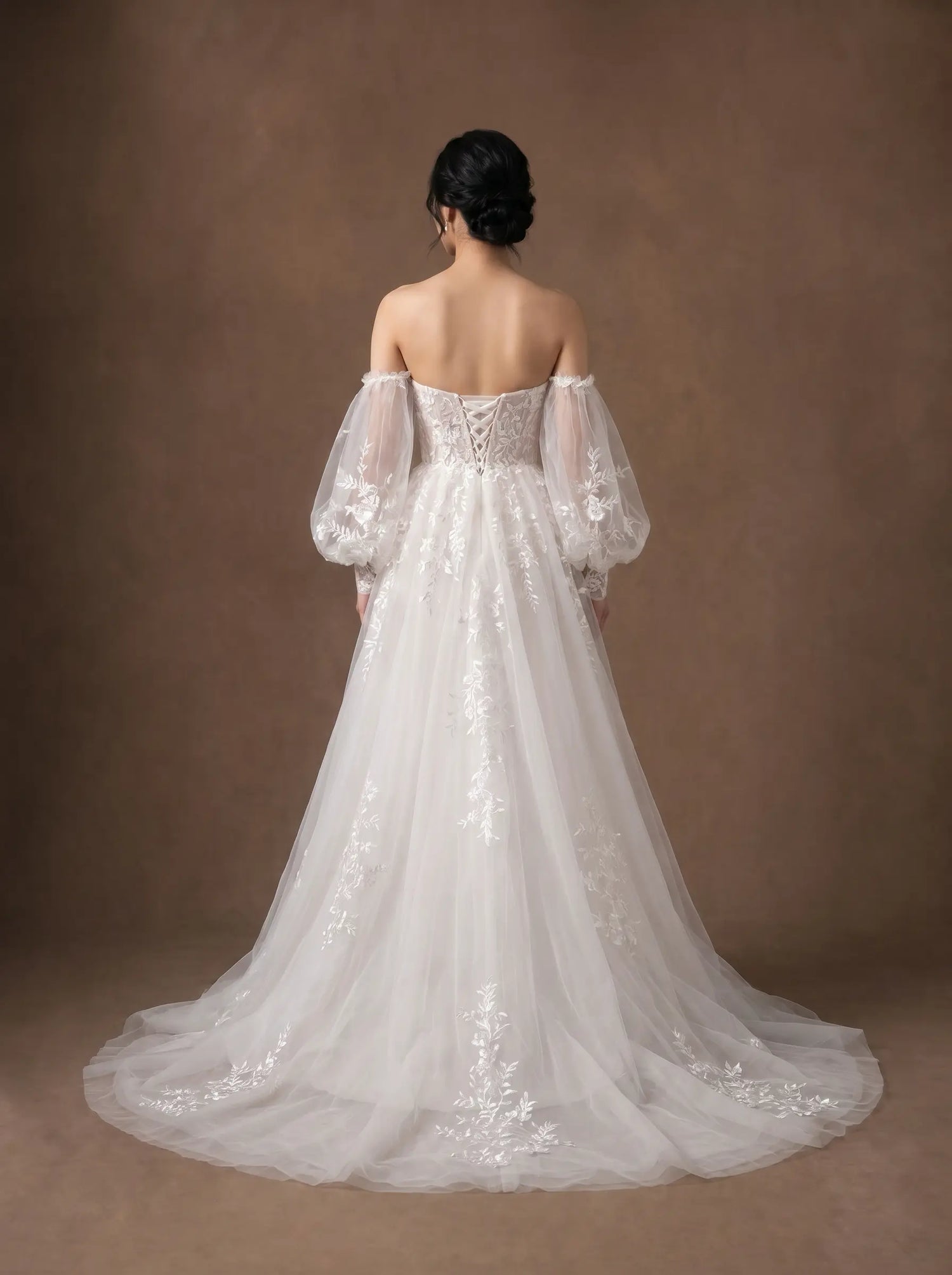 Robe de mariée Bustier Ivoire Champêtre Chic