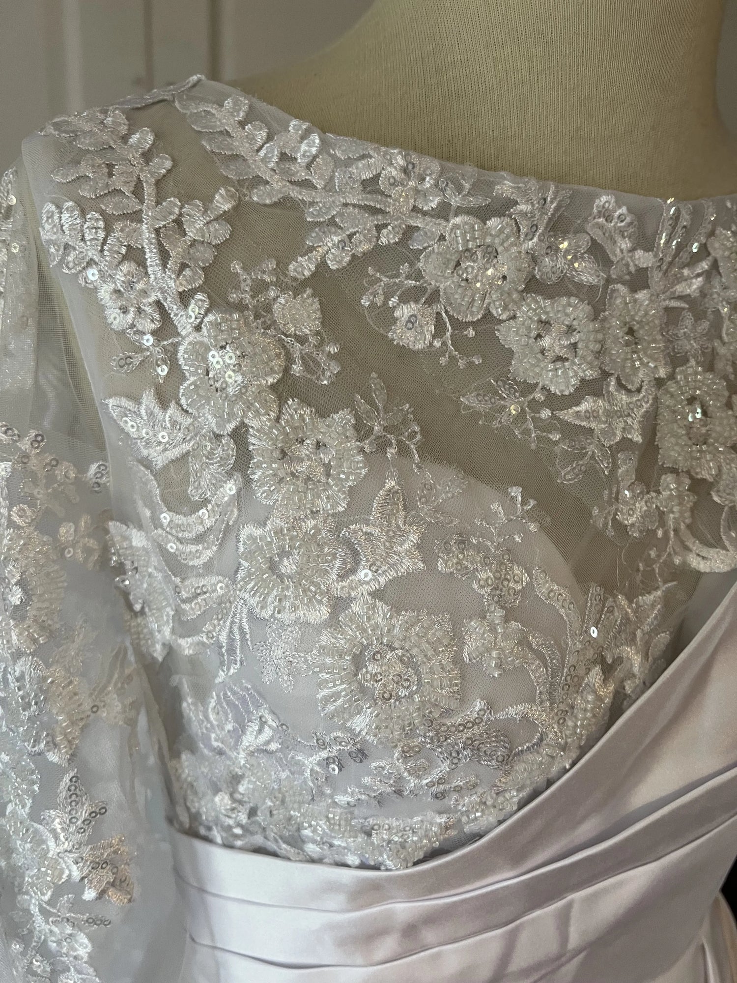 Robe de mariée country chic – vue détaillée