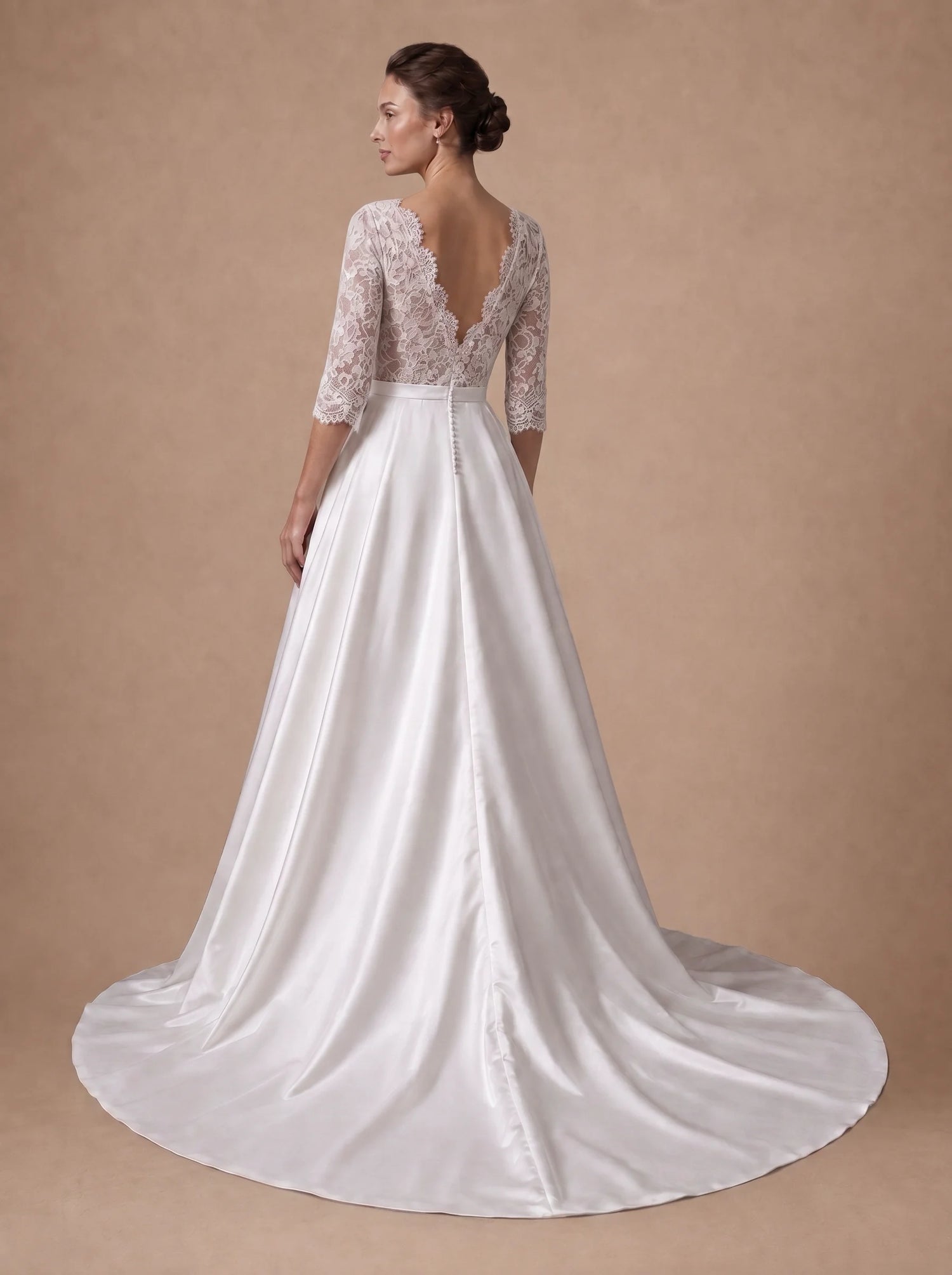 Robe de mariée bohème fleurie