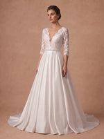 Robe de mariée bohème fleurie