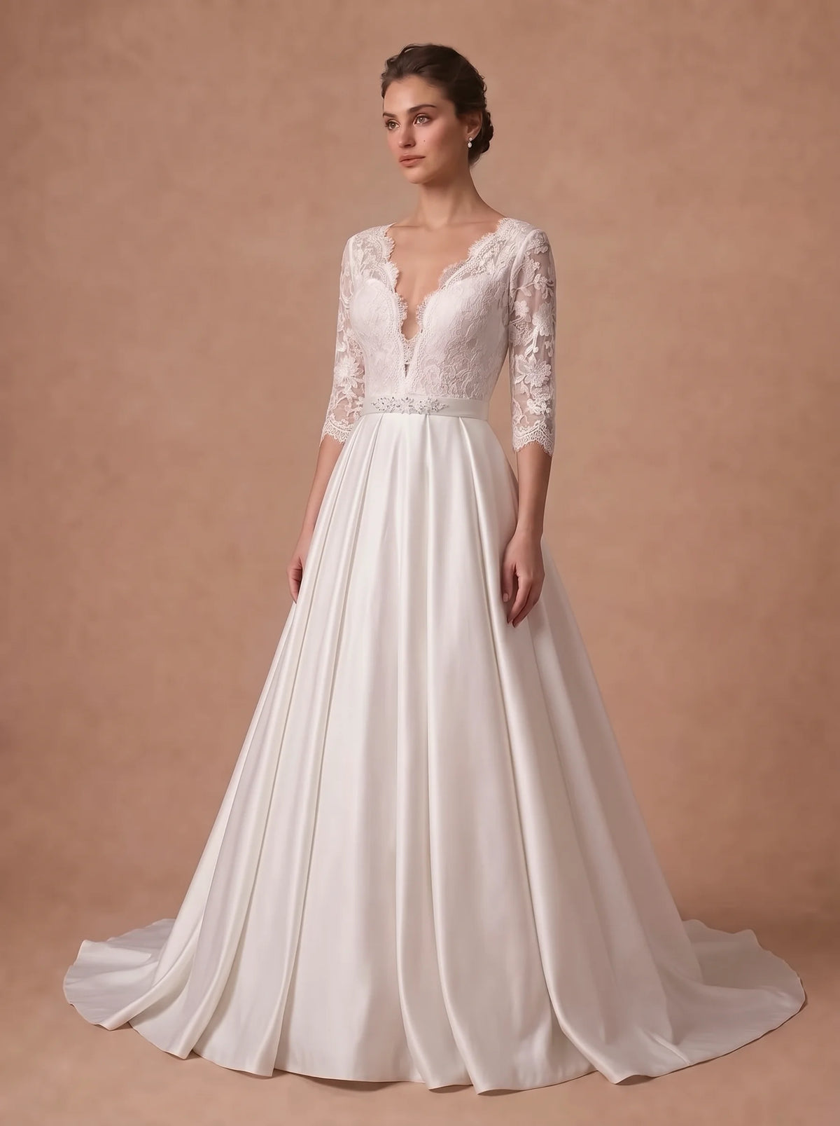 Robe de mariée bohème fleurie