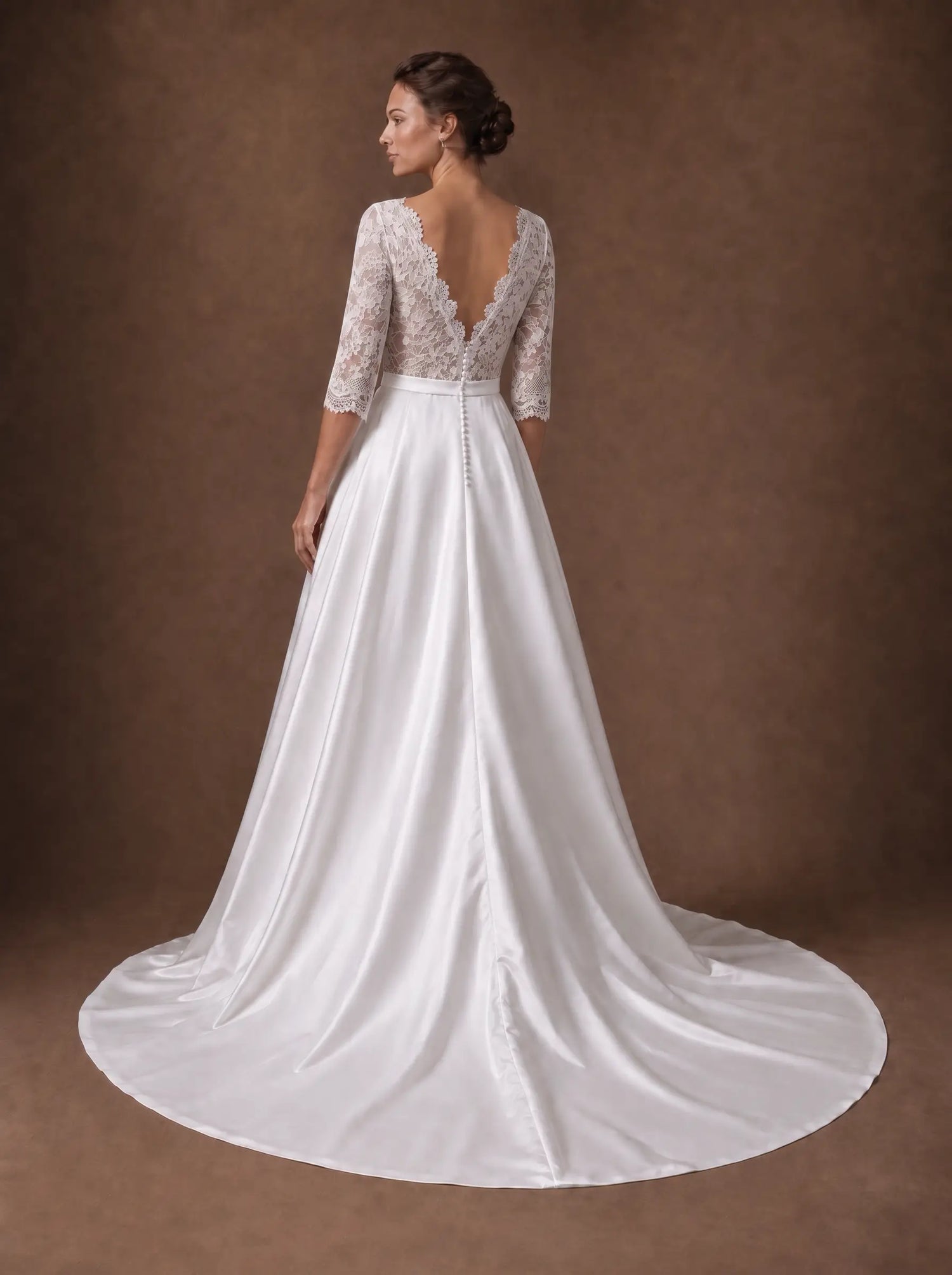 Robe de mariée bohème fleurie