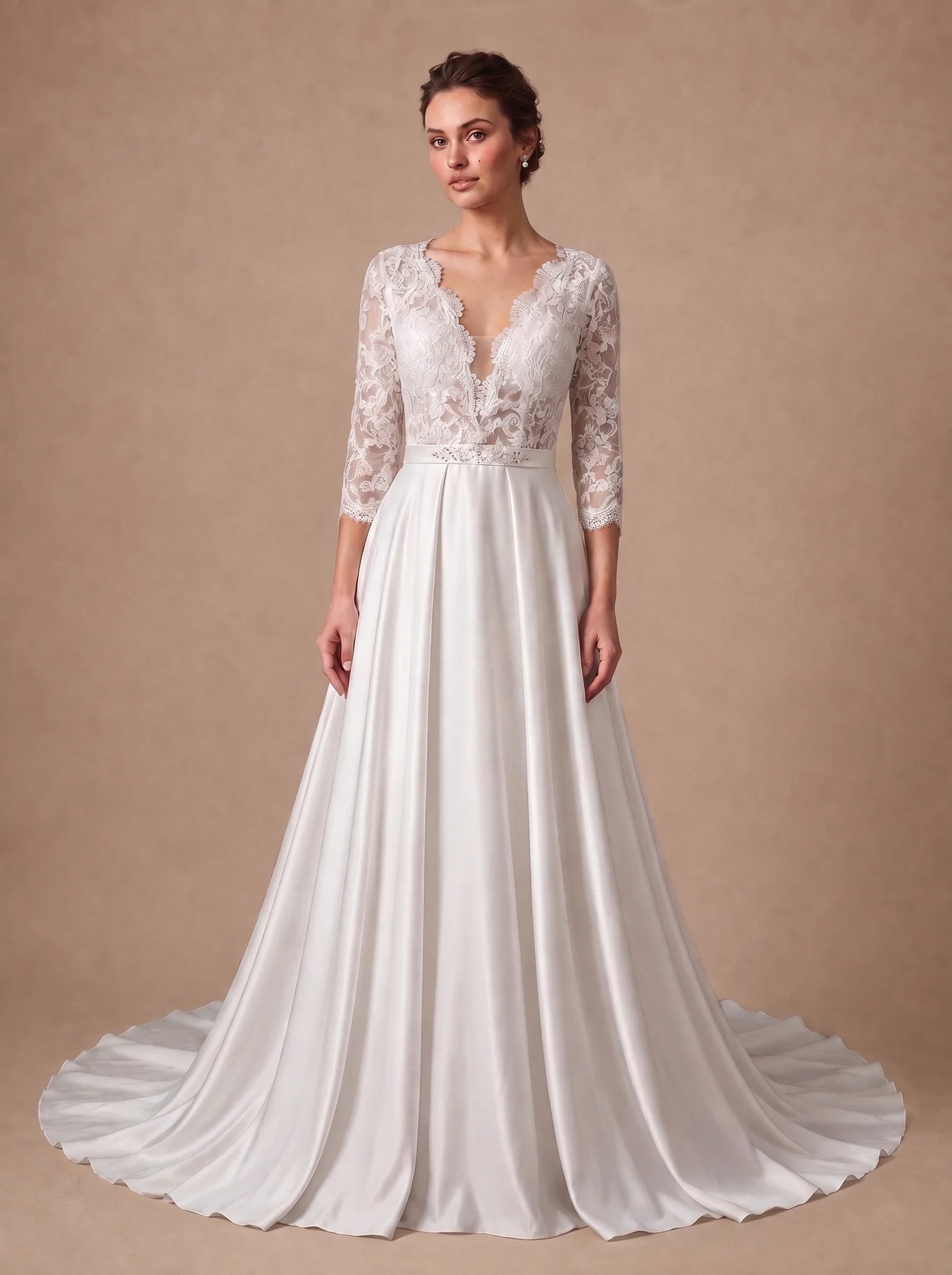 Robe de mariée bohème fleurie