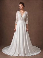 Robe de mariée bohème fleurie